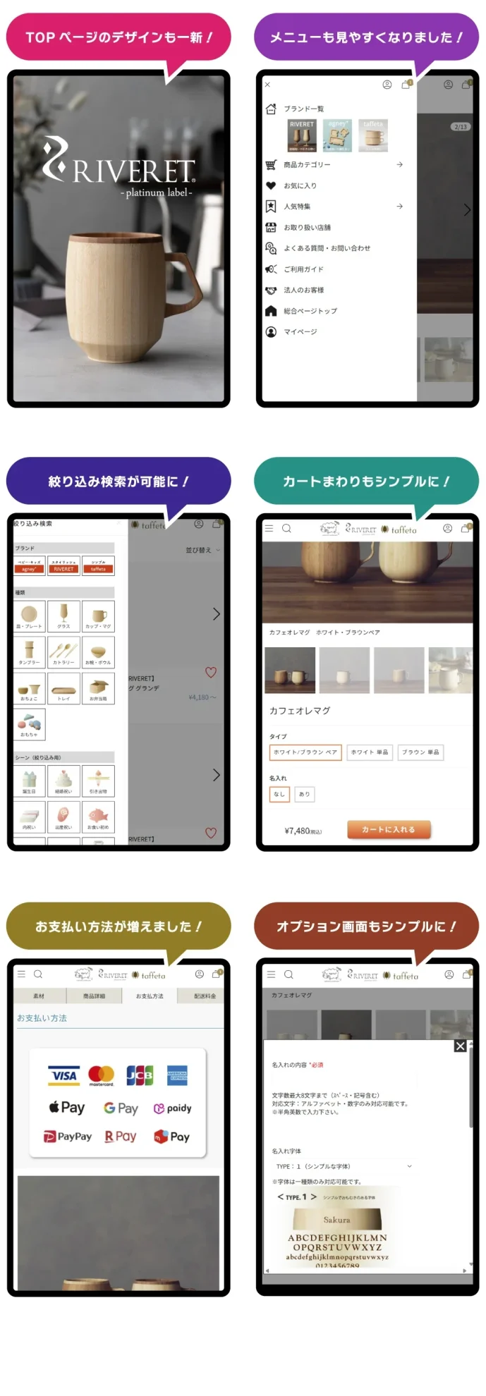 新サイトの特徴