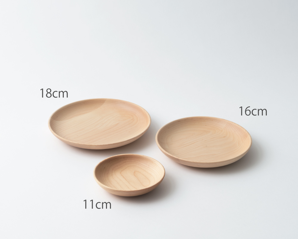 11cm 深皿 丸 ハードメープル Taffeta タフタ 天然 木製 食器
