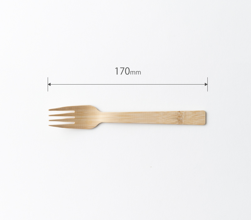 17cm うす竹フォーク | taffeta - タフタ 天然 木製 食器