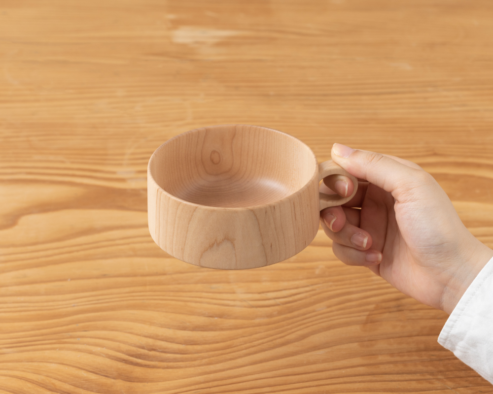 スープカップ 角 ハードメープル | taffeta - タフタ 天然 木製 食器