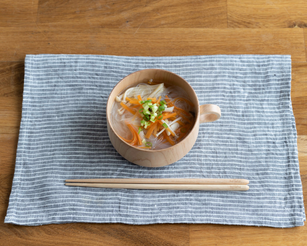 スープカップ 角 ハードメープル | taffeta - タフタ 天然 木製 食器